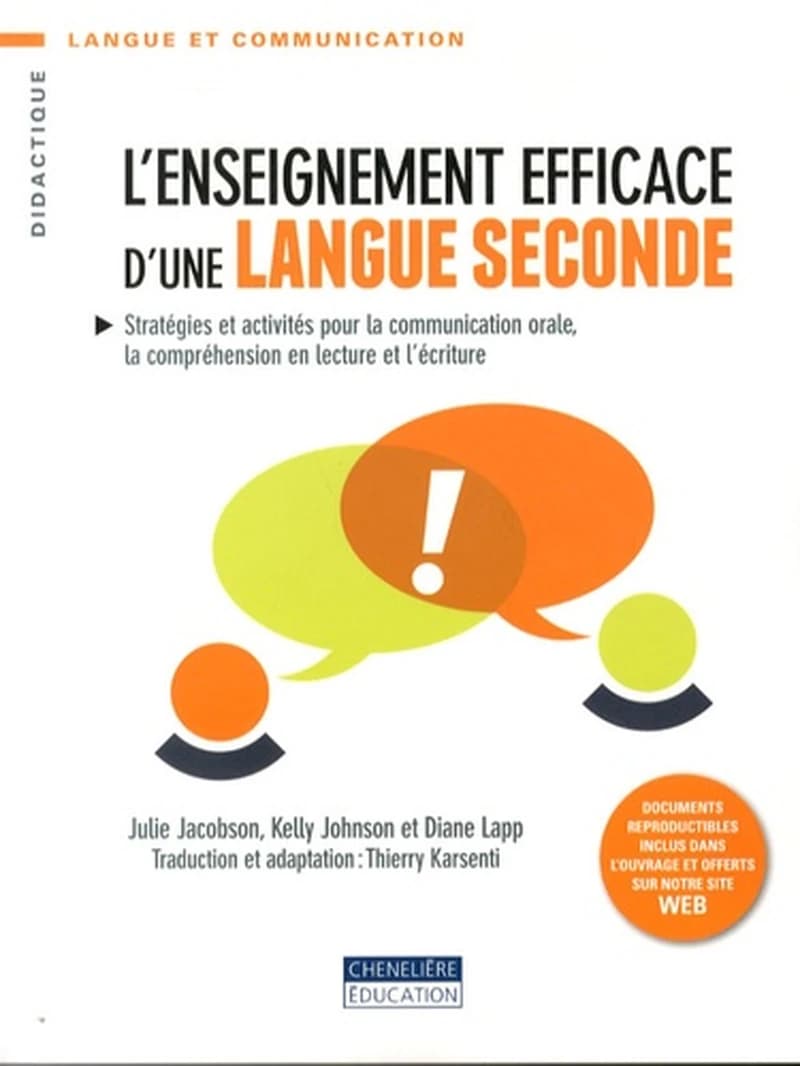 ENSEIGNEMENT EFFICACE D'UNE LANGUE SECONDE
