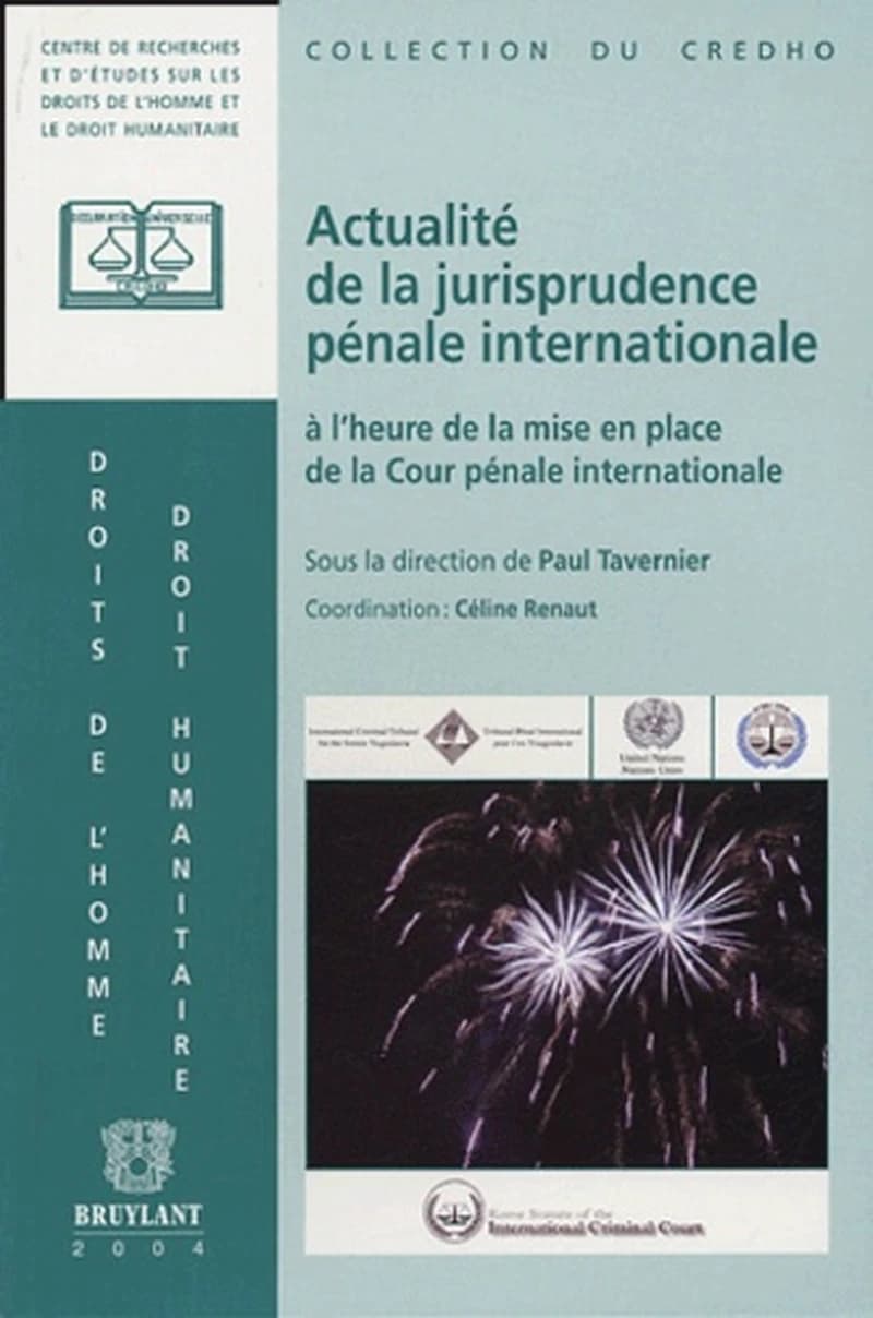 Actualité de la jurisprudence internationale à l'heure de la mise en place de la Cour pénale internationale : [actes du colloque