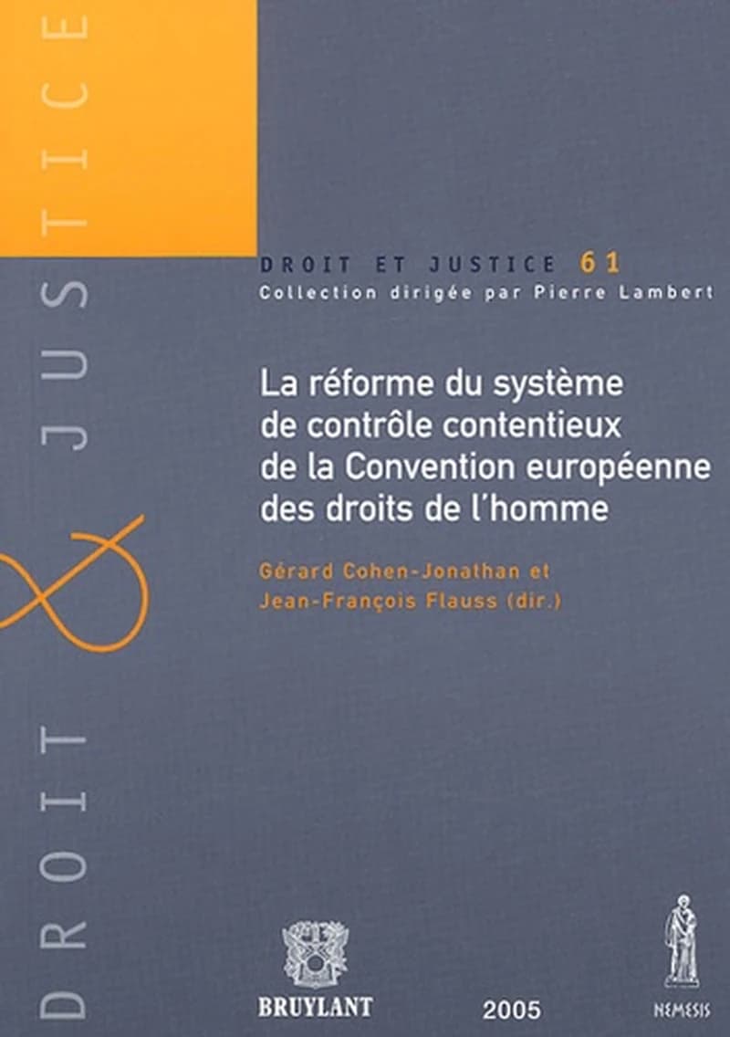 La réforme du système de contrôle contentieux de la Convention européenne des droits de l'homme : le protocole n° 14 et les recommandations et résolutions du Comité des ministres : actes du séminaire organisé à Strasbourg le 7 juillet 2004