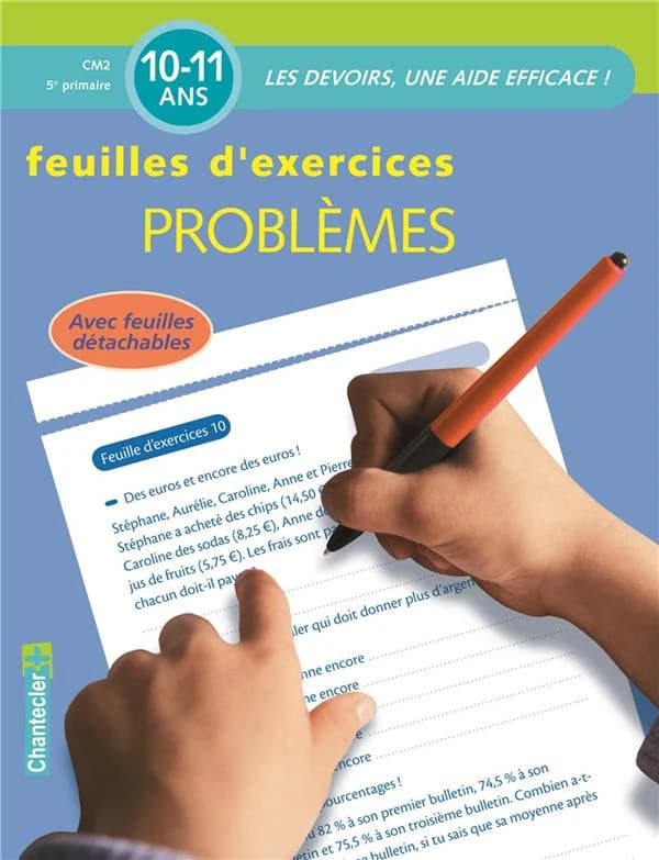 Feuilles d'exercices problèmes ; CM2, 5e primaire