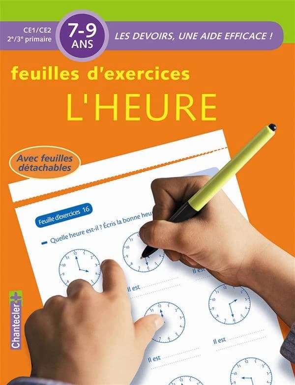 Feuilles d'exercices ; l'heure