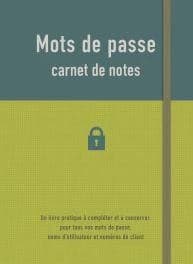 Mots de passe : Carnet de notes
