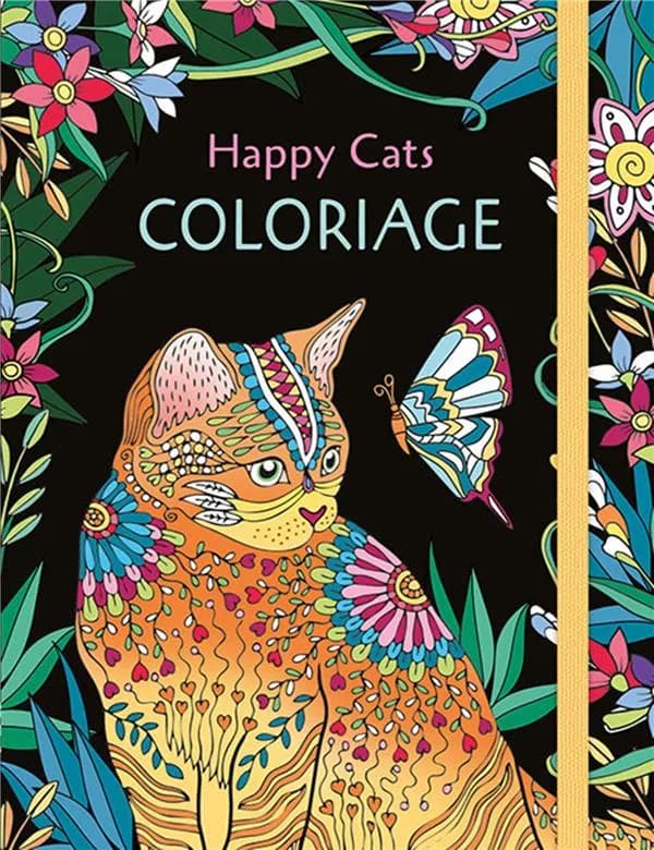 Happy cats coloriage : [Album à colorier]