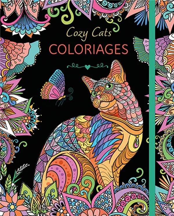 Coloriages : cozy chats : [Autocollant]