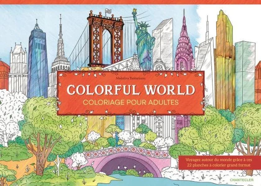 Colorful World ; Coloriage pour adultes