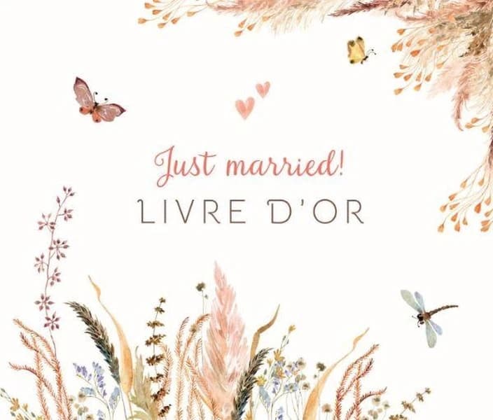 Just married ! Livre d'or : Style boho