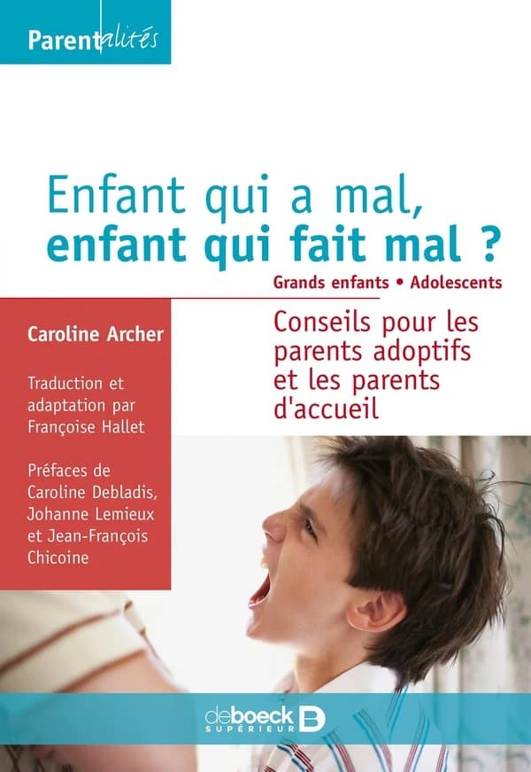 Enfant qui a mal, enfant qui fait mal ? : grands enfants, adolescents : conseils pour les parents adoptifs et les parents d'accueil