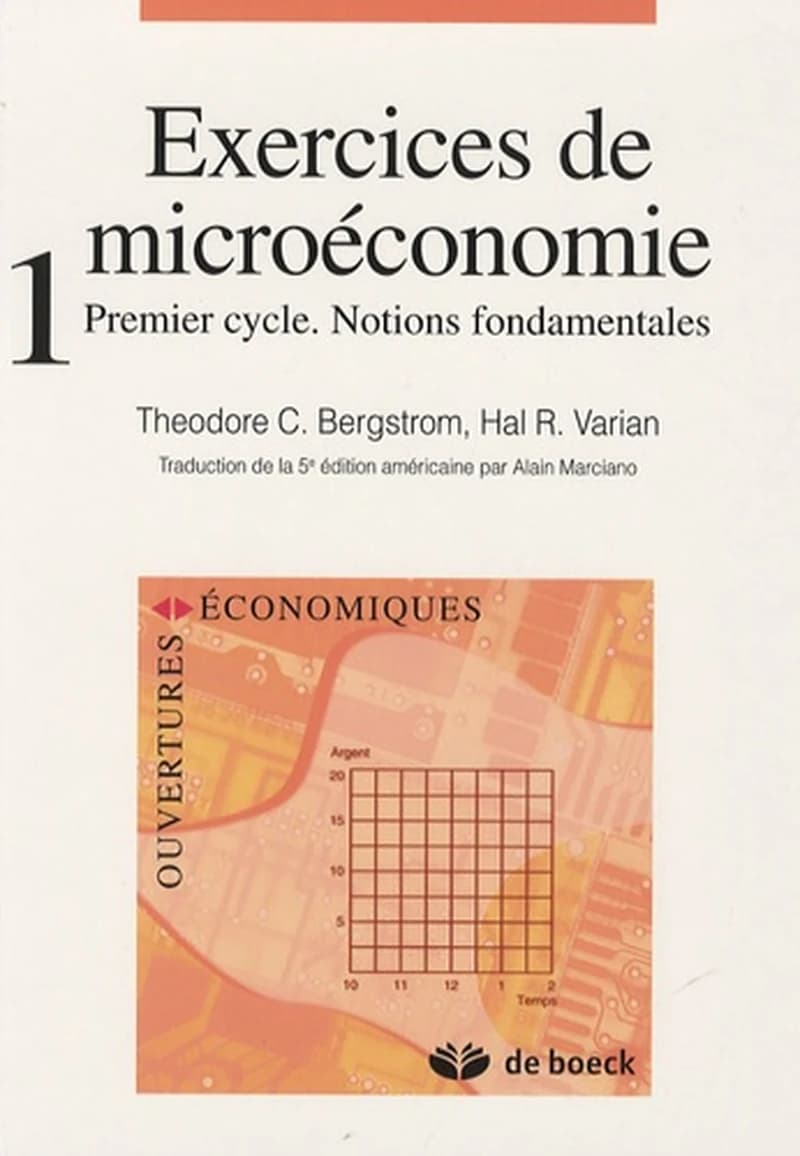 Exercices de microéconomie  - Tome 1, Premier cycle, Notions fondamentales