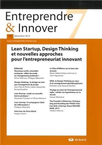 ENTREPRENDRE ET INNOVER 2013