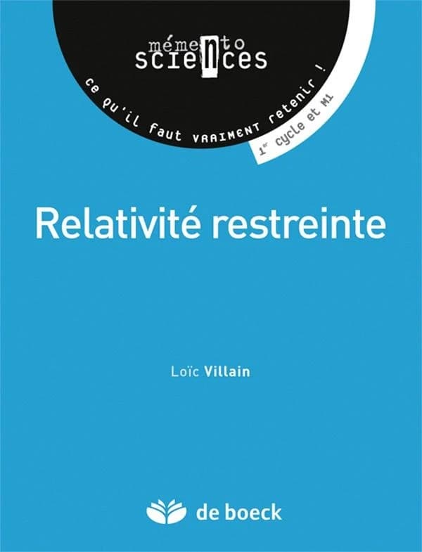La relativité restreinte