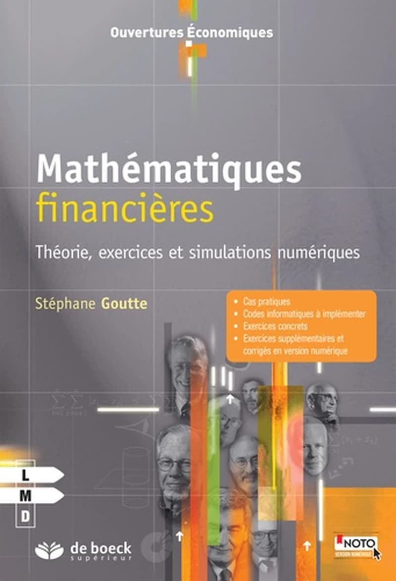 Mathématiques financières : théorie, exercices et simulations numériques