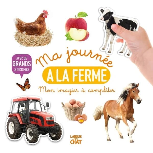 Mon imagier à compléter : ma journée à la ferme