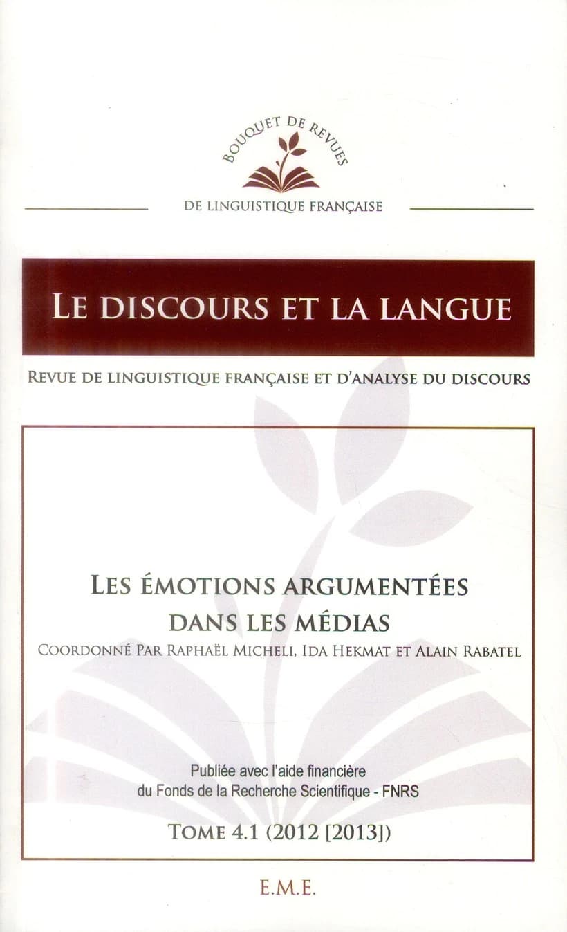 Les émotions argumentées dans les médias