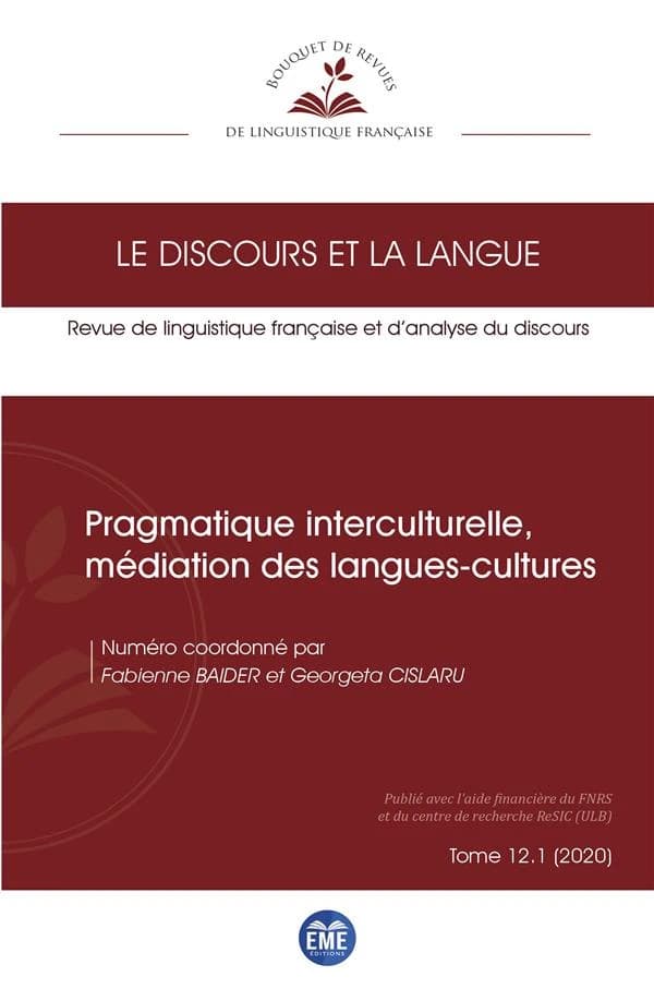 Pragmatique interculturelle, médiation des langues-cultures