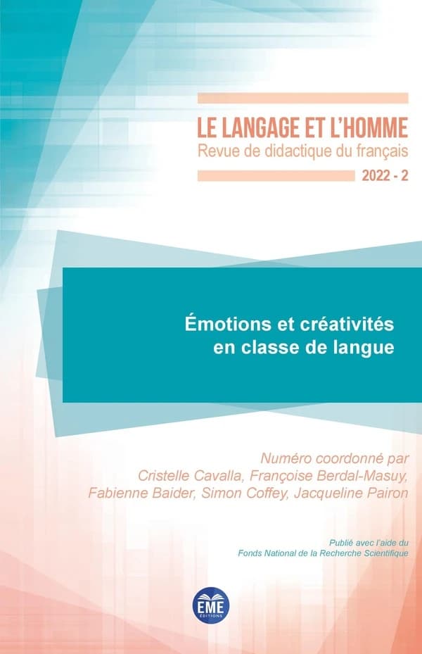 Revue le langage et l'homme : Émotions et créativités en classe de langue