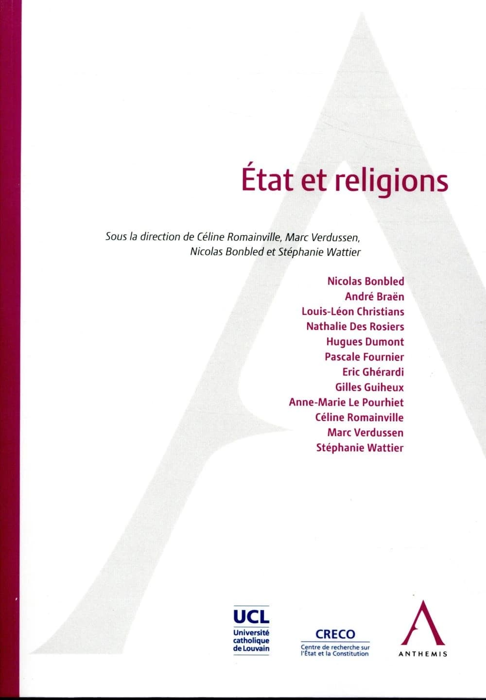 État et religion (1ère édition)