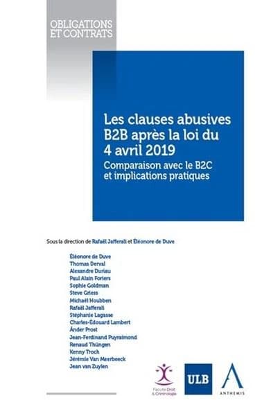 Les clauses abusives B2B après la loi du 4 avril 2019
