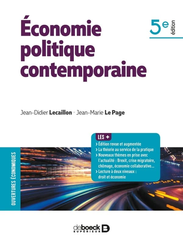 Économie politique contemporaine (5e éd.) Jean-Didier Lecaillon, Jean-Marie Le Page