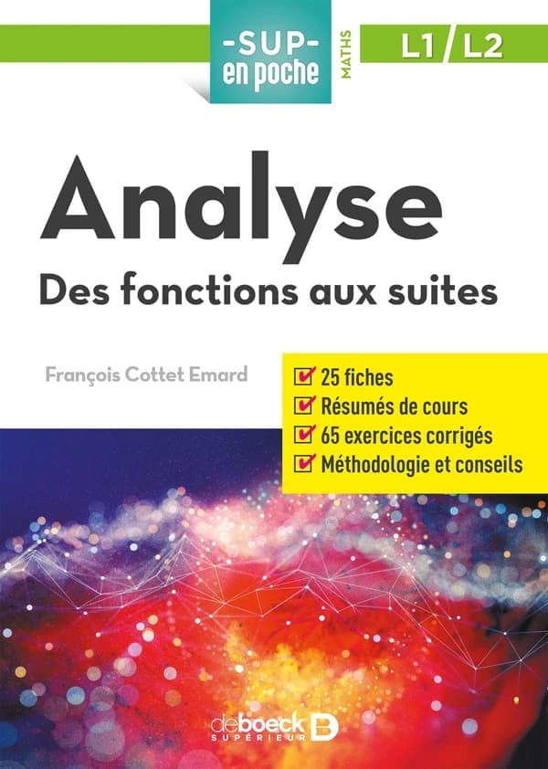 Analyse : des fonctions réelles aux suites