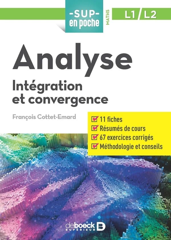 Analyse : intégration et convergence