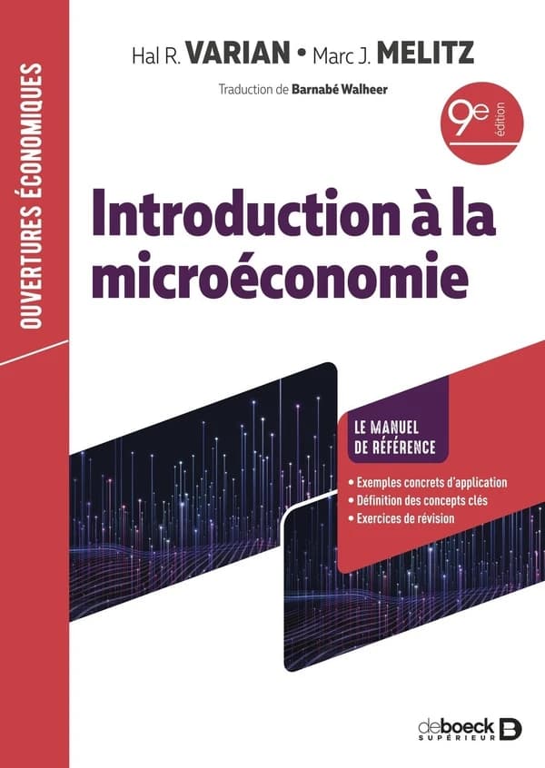 Introduction à la microéconomie (9e éd.) Hal R. Varian, Marc J. Melitz ; traduction [de l'anglais] de Barnabé Walheer