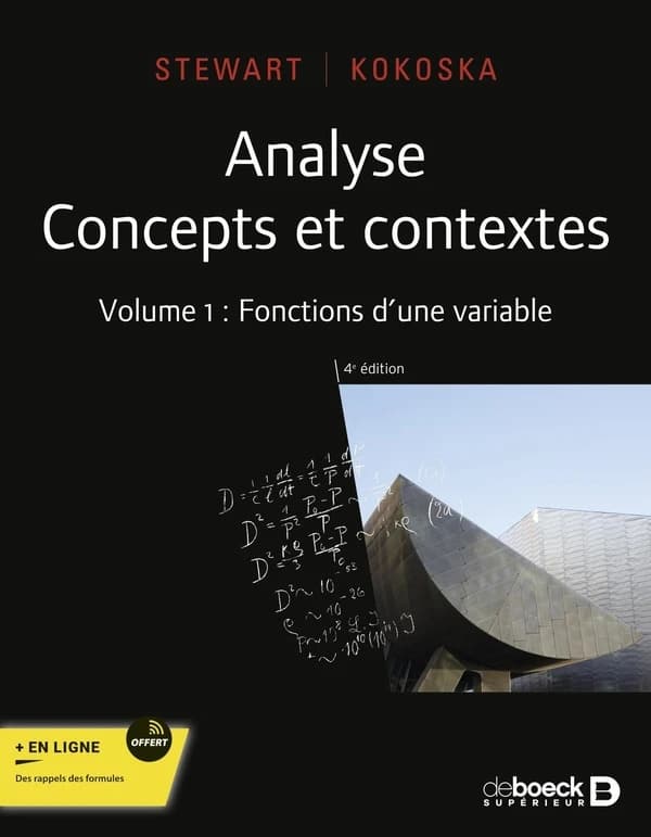 Fonctions d'une variable (4e éd.) Stewart, Kokoska ; traduction de la 5e édition américaine par Micheline Citta-Vanthemsche