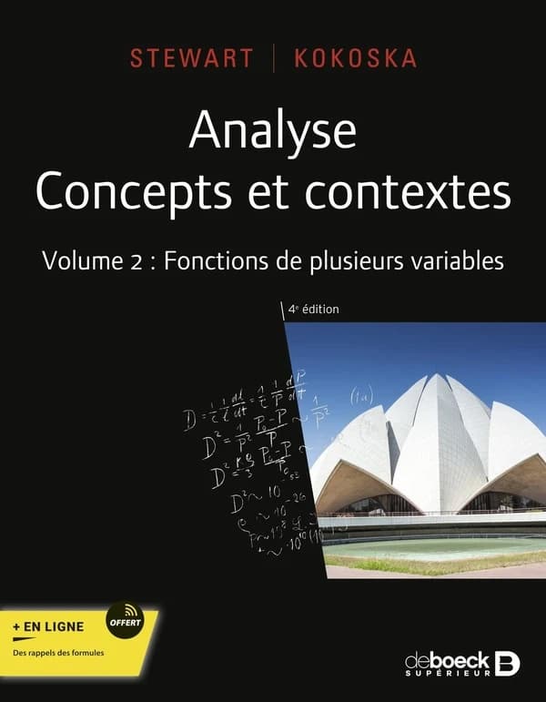 Fonctions de plusieurs variables (4e éd.) Stewart, Kokoska ; traduction de la 5e édition américaine par Pierre Peretti