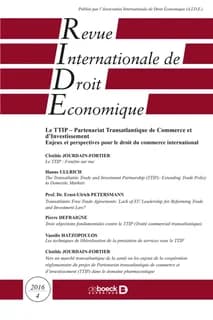 Revue internationale de droit economique 2016