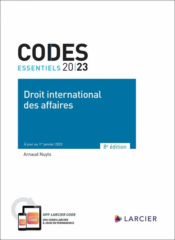 Droit international des affaires (8e éd., à jour au 1er janvier 2023)