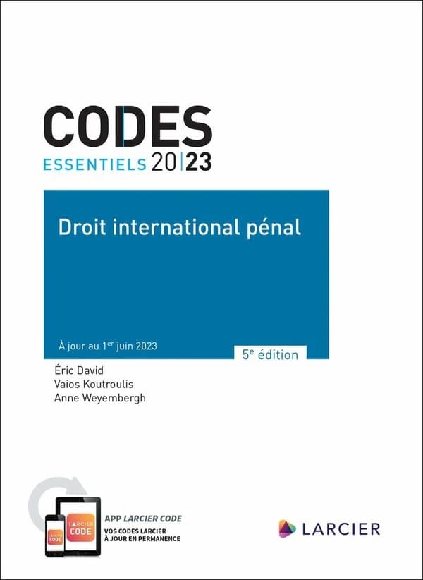 Droit international pénal (5e éd., à jour au 1er juin 2023)