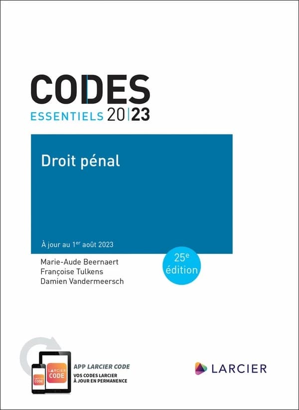Droit pénal (25e éd., à jour au 1er août 2023)