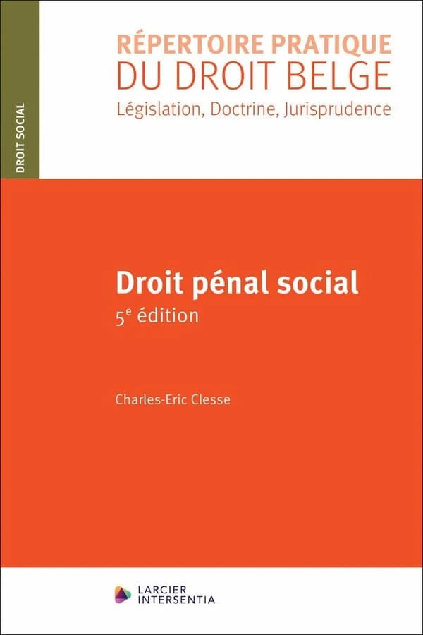 Droit pénal social (5e éd.) Charles-Éric Clesse