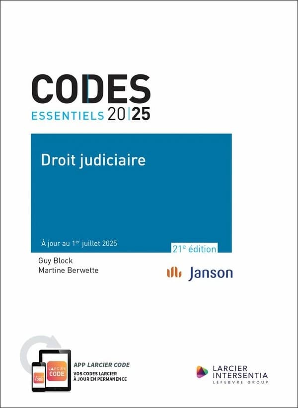 Droit judiciaire (21e éd., à jour au 1er juillet 2025)