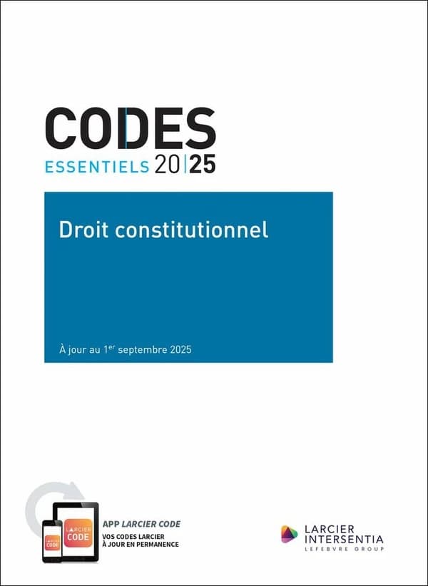 Droit constitutionnel ([Éd.] 2025, à jour au 1er septembre 2025) avec la collaboration de Yves Lejeune