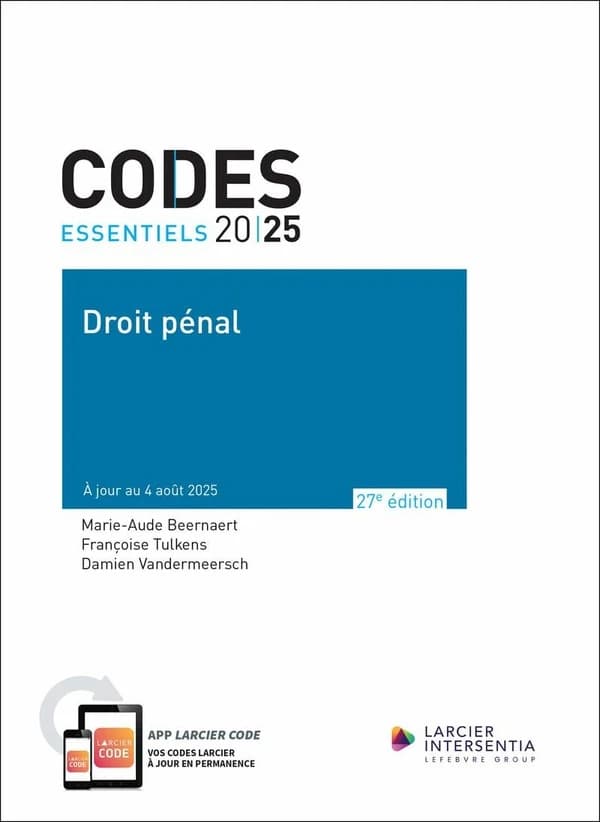 Droit pénal 2025 - : à jour au 4 août 2025 (27e édition)