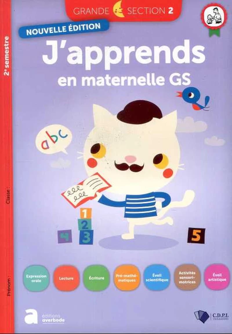 J'APPRENDS EN MATERNELLE GS - 2 EME SEMESTRE NED