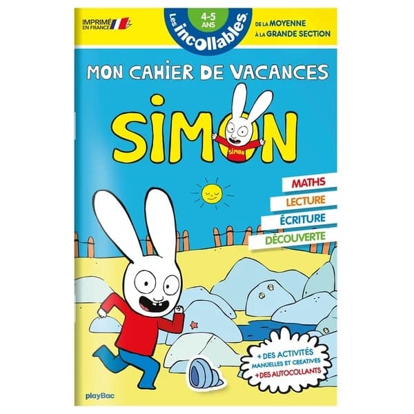 Les incollables : cahier de vacances Simon ; de la MS à la GS