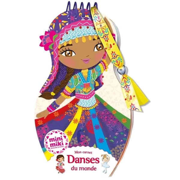 Minimiki - Carnet créatif : Danses du monde : [Album à colorier]