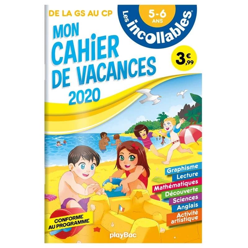 LES INCOLLABLES - CAHIER DE VACANCES 2020 - DE LA GS AU CP