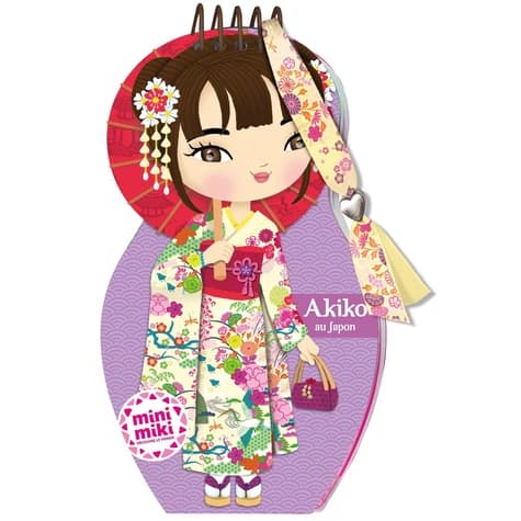 Akiko au Japon : Minimiki découvre le monde : [Album à colorier]