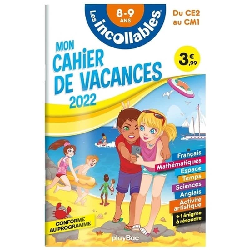 Mon cahier de vacances Les incollables du CE2 au CM1 8-9 ans