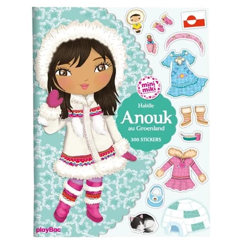Habille Anouk au Groenland : Minimiki : stickers : [Autocollant]