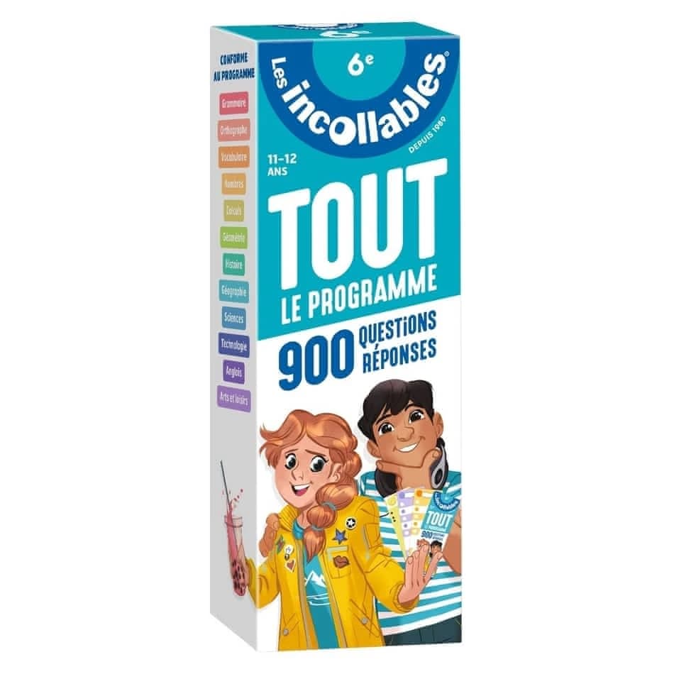 Les incollables : tout le programme ; 6e ; 900 questions réponses