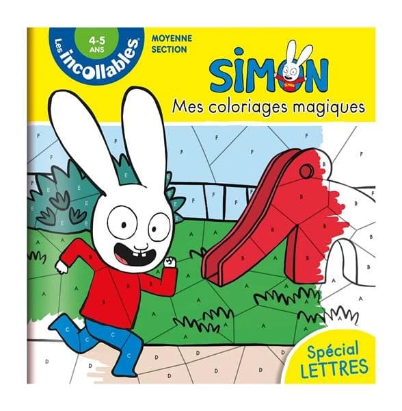 Mes coloriages magiques Simon : spécial lettres : moyenne section : [Album à colorier]. Textes et illustrations de Stéphanie Blake