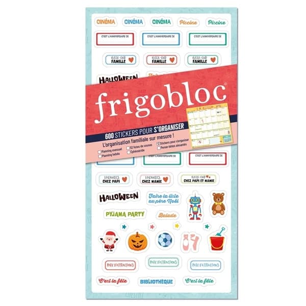 Frigobloc : 600 stickers pour s'organiser - l'organisation familiale sur mesure : [Autocollant]
