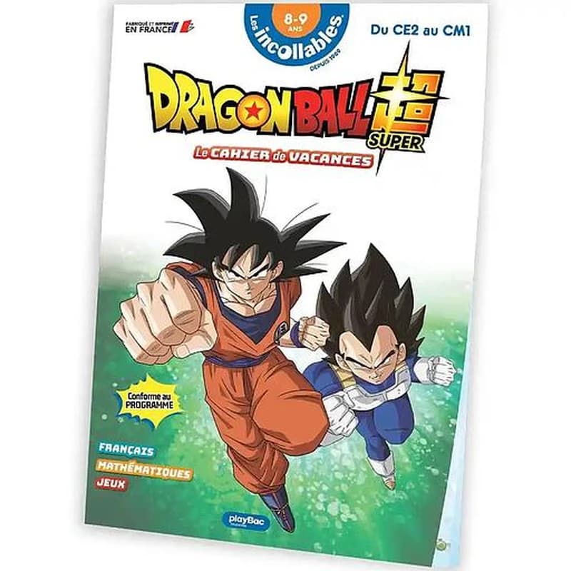 Les incollables : Mon cahier de vacances ; Dragon Ball Super ; Du CE2 au CM1 (édition 2025)