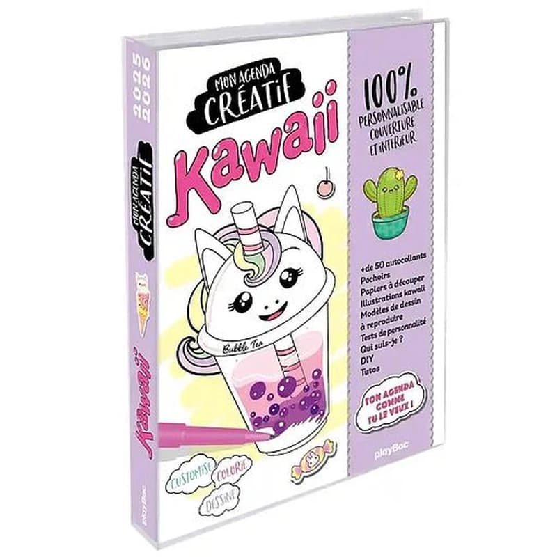 Mon agenda créatif Kawaii (édition 2025