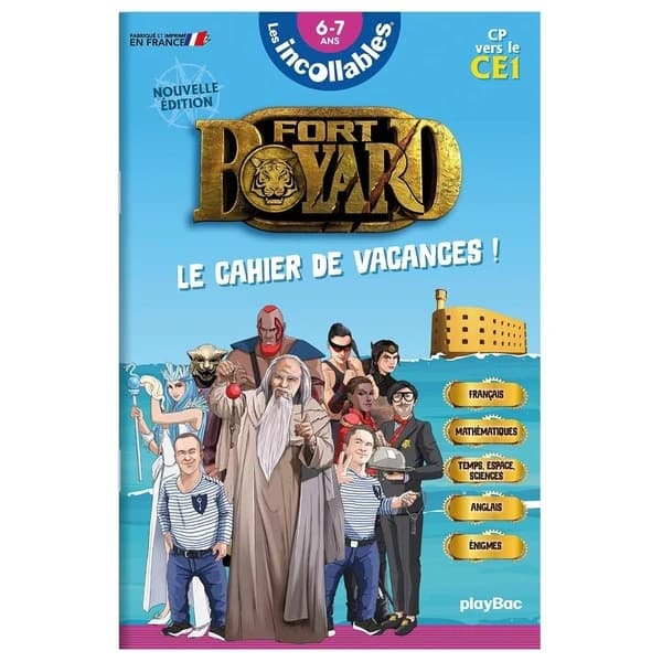 Les incollables : Cahier de vacances : Fort Boyard ; CP vers CE1 (édition 2025)