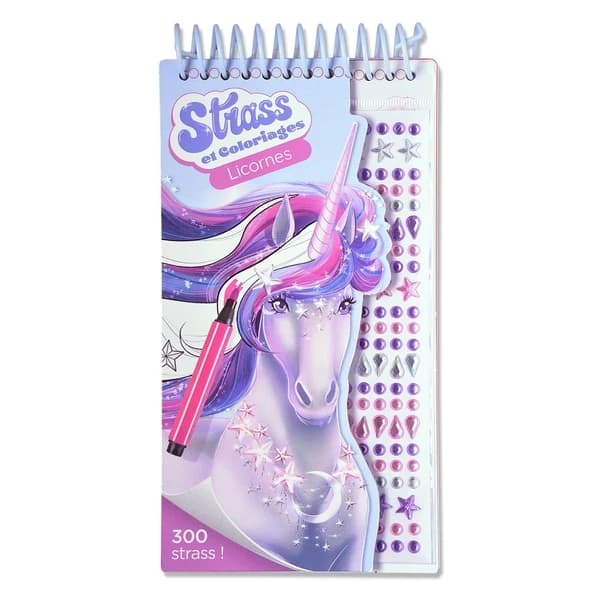 Strass et coloriages : Licornes