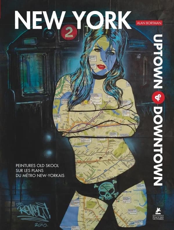 New York, uptown & downtown : peintures old skool sur les plans du métro new-yorkais